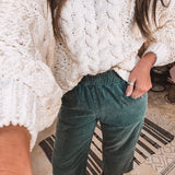 Smock Waist Linen Pant