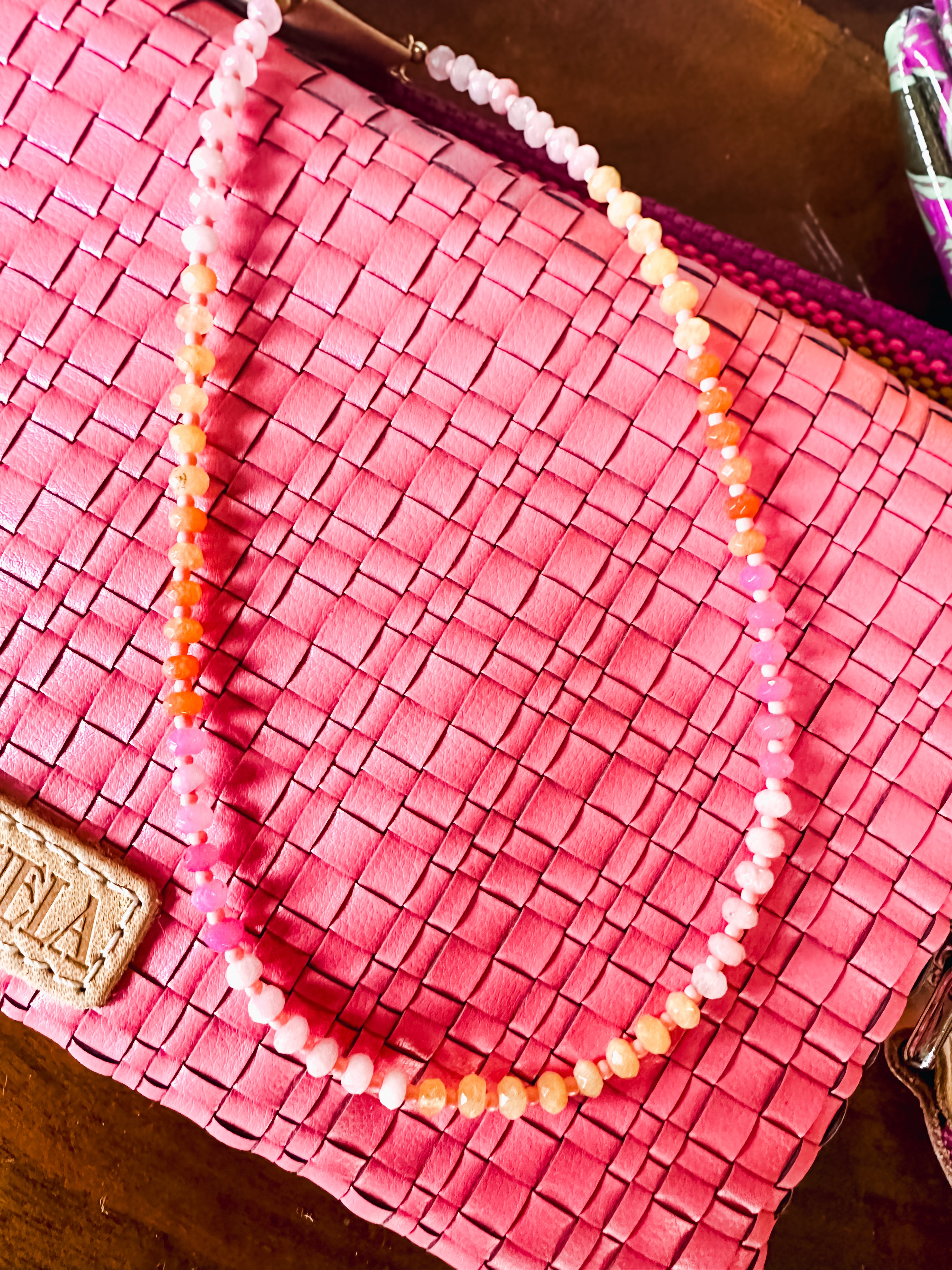 Sweet Summertime Ombre Bead Necklace