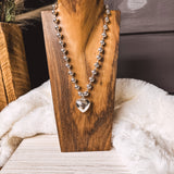 Puff Heart Ball Necklace