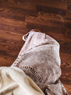 Almond Flower Twill Barrel Pant