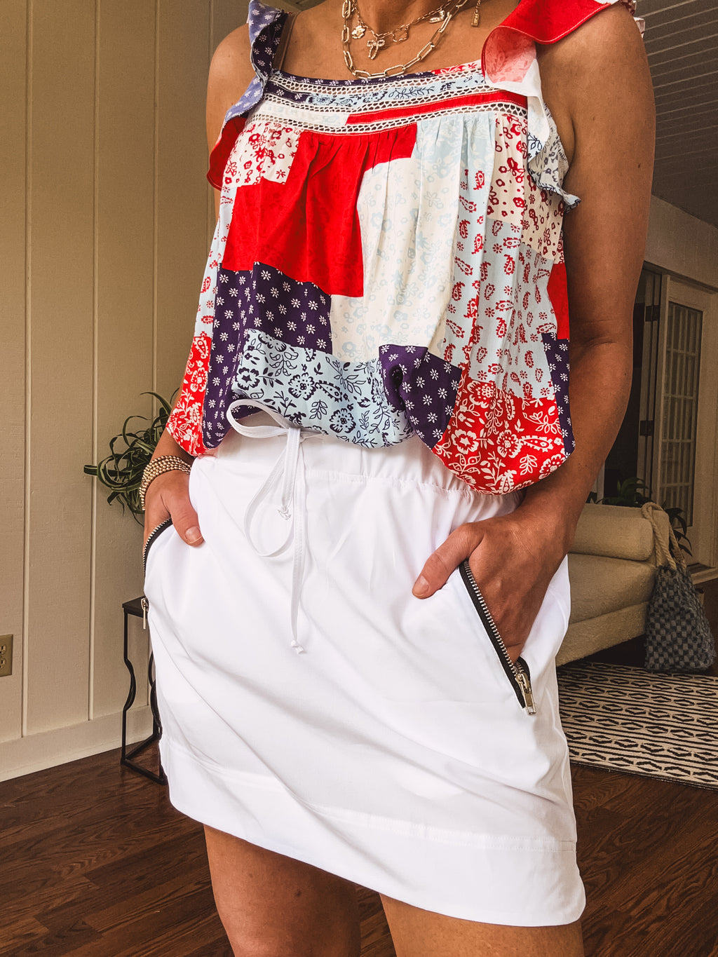 Norah Skort with Zipper Pocket