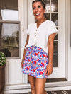 White V Neck Eyelet Lace Sleeve Top
