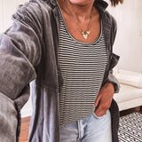 Washed Black Denim Button Down Dress