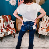 Ivory Bamboo V Neck T-Shirt