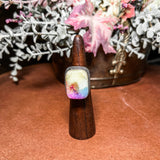 Solar Quartz Rectangle Ring OOAK