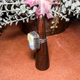 Solar Quartz Rectangle Ring OOAK