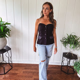 Black Button Down Party Blazer