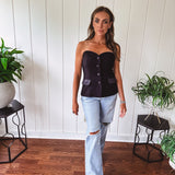 Black Button Down Party Blazer