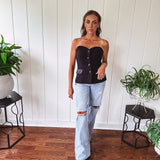 Black Button Down Party Blazer