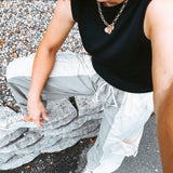 Sage Two Tone Pocket Pant