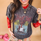 Long sleeved sheer red mesh with floral bundles throughout.