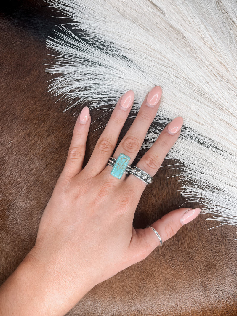 Rope + Dot Ring with TQ Bar