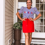 Royal Multi Puff America Tee