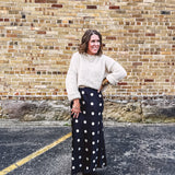Natural Easygoing Mock Neck Sweater