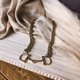 The Equestrian Box Chain Snaffle Necklace