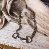 The Equestrian Box Chain Snaffle Necklace