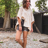 Sunshine Embroidered Linen Gauze Flowy Button Up
