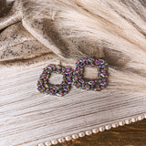 CRYSTAL BUCKLE EARRING