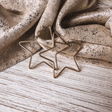 BE A ROCKSTAR OPEN STAR EARRING