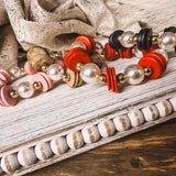 KNIGHT DISC PEARL STRETCH BRACELET
