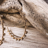 LA STUD HOOP EARRING