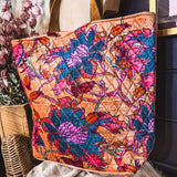 Catch Me in Bali Quilted Velvet Tote