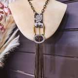 Buckle Belt Rhinestone Necklace