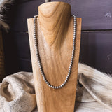 Faux 8mm Ball Bead Necklace