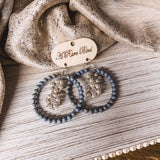 Ice Queen Round Drop Earring