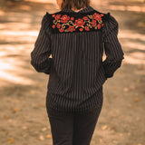 Black Mid Rise Tapered Jeans