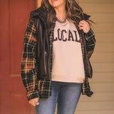 Polar Collar Snap Button Front Drawstring Side Vest