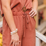 Camel Velvet Satin Wide Leg Pant