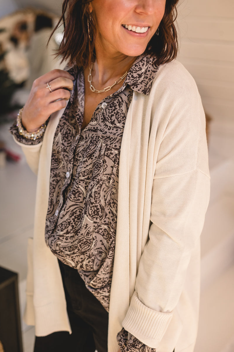 Open Front Cardigan