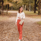 Cream Adorned L/S with Buttons