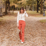 Cream Adorned L/S with Buttons