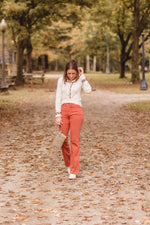 Cream Adorned L/S with Buttons