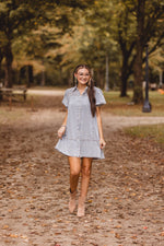 Light Denim Smock Yoke Dress