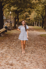 Light Denim Smock Yoke Dress