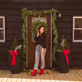 Black Satin Collared Blouse