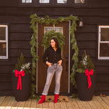 Black Satin Collared Blouse