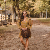 Mustard Geometric Multi Dress