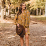 Mustard Geometric Multi Dress