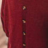 Merlot Button Back Sweater