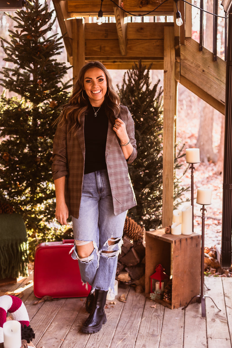 Knit Turtleneck L/S Top