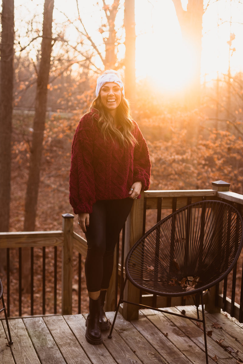 White & Black Tie Dye Pom Hat