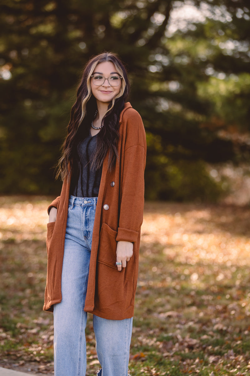 Black Curve Hem Exposed Stitch Layering L/S