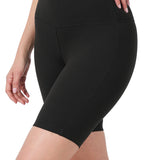 Brushed Wide Waistband Biker Shorts