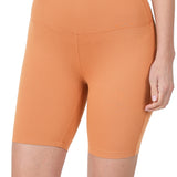 Brushed Wide Waistband Biker Shorts