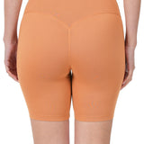 Brushed Wide Waistband Biker Shorts