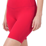 Brushed Wide Waistband Biker Shorts